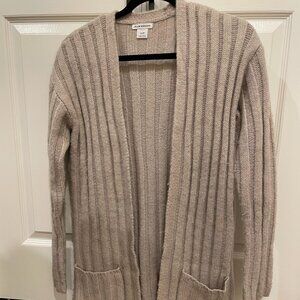 Club Monaco Wool Long Cardigan - XS, Cream/Beige